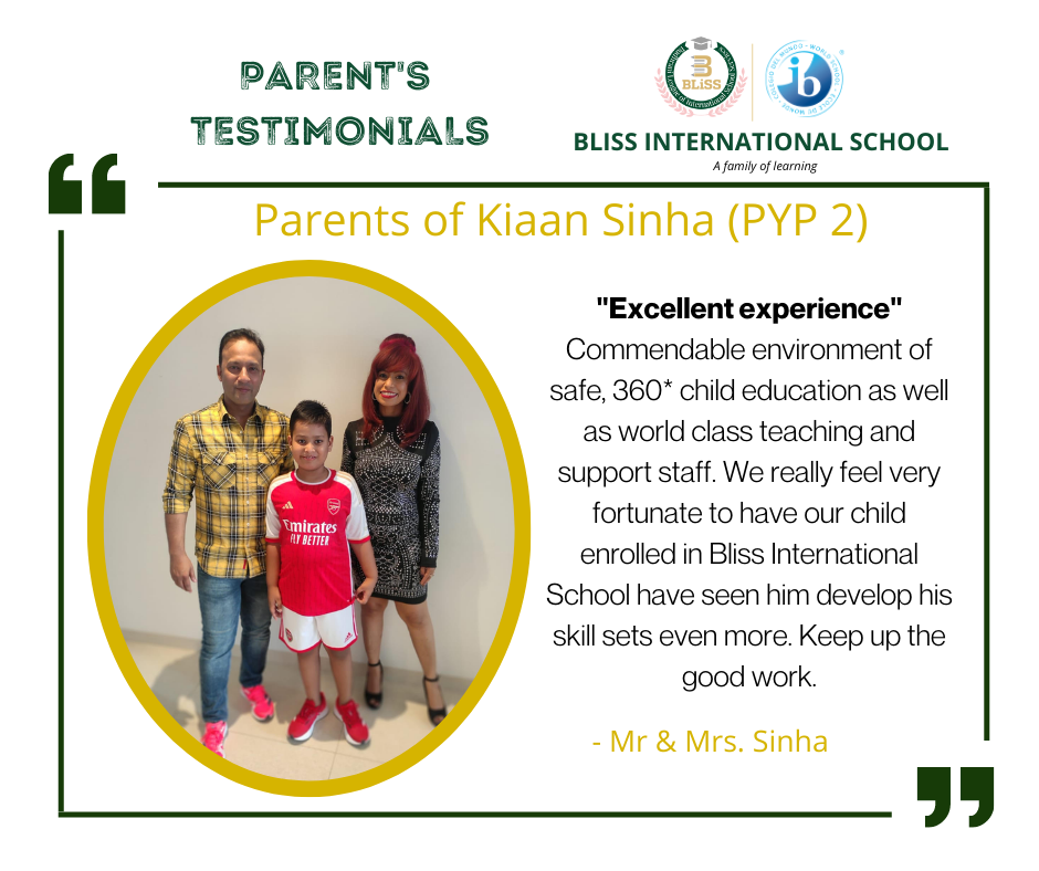 Voices of BLISS - BLISS INTERNATIONAL SCHOOL